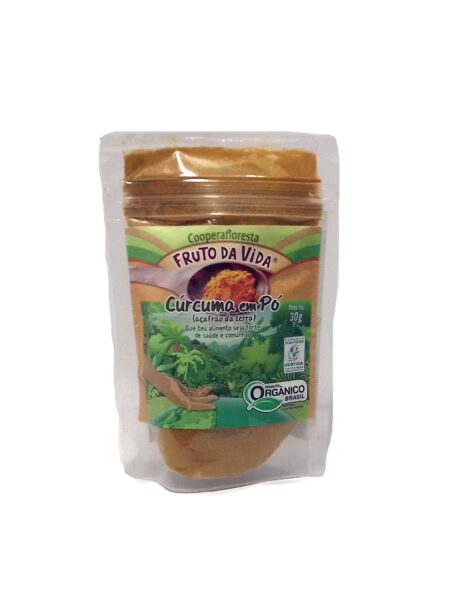 Cúrcuma em Pó Orgânica 30g - Cooperafloresta