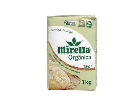 Farinha de Trigo Branca Orgânica 1kg - Mirella