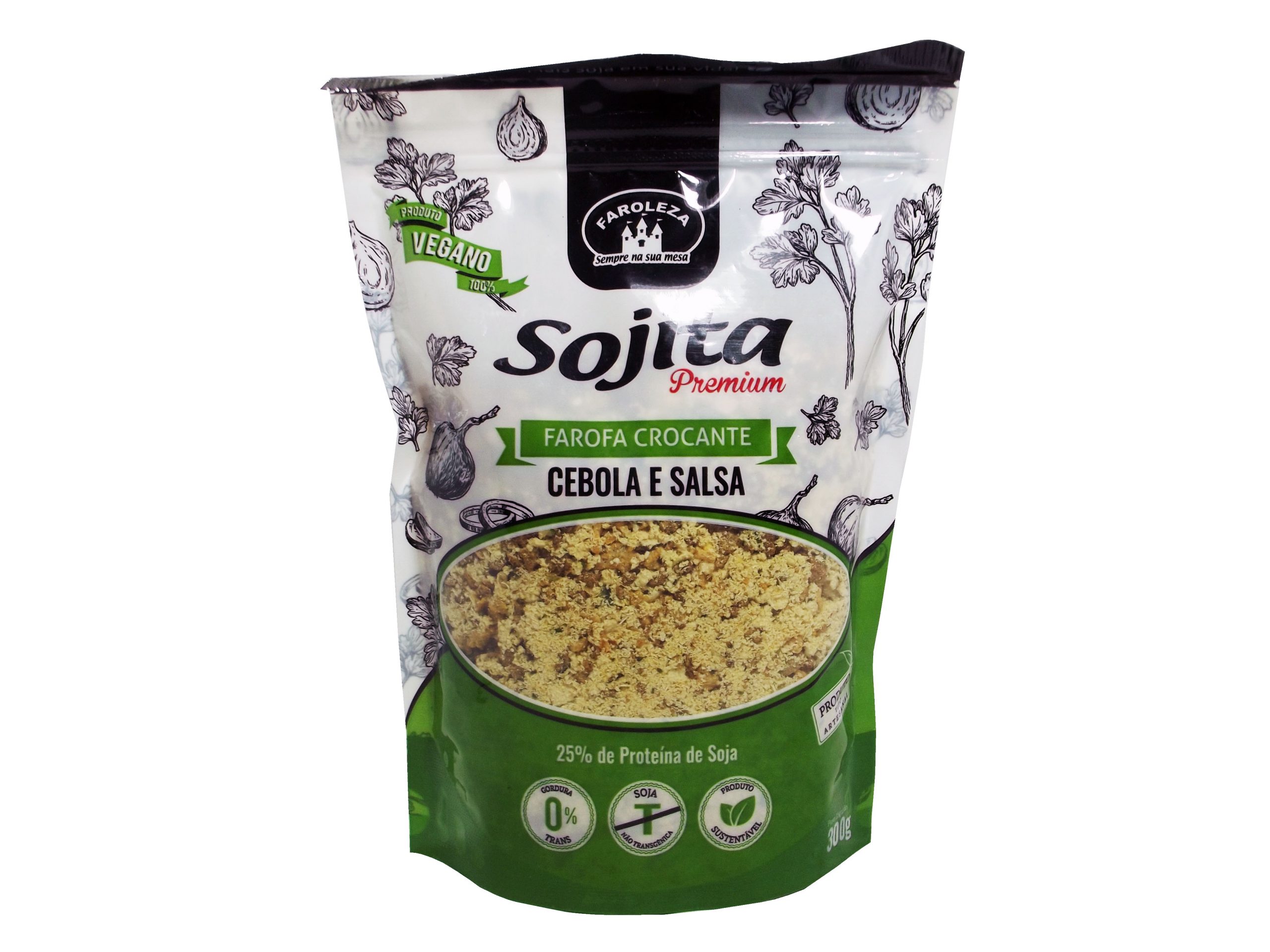 Farofa soja salsa Farofa de Cebola e Salsa com Proteína de Soja 300g - Sojita