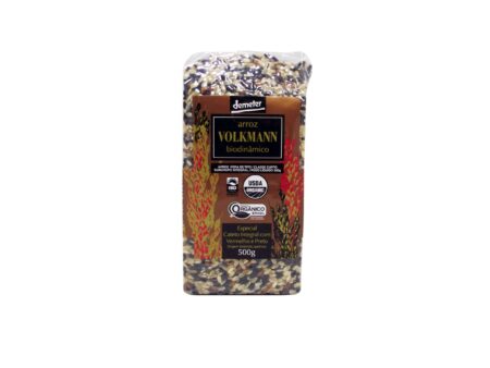 Arroz Cateto Integral com Preto e Vermelho Orgânico 500g - Volkmann