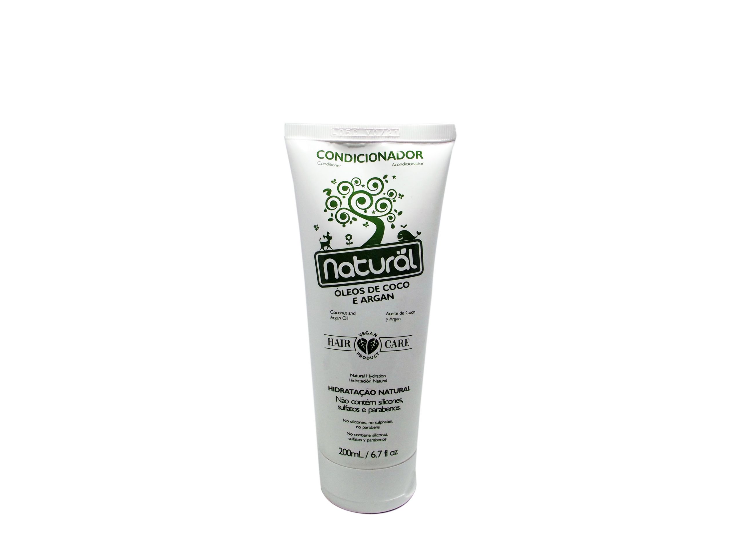 Condicionador natural Condicionador Óleo de Coco e Argan 200ml - Orgânico Natural