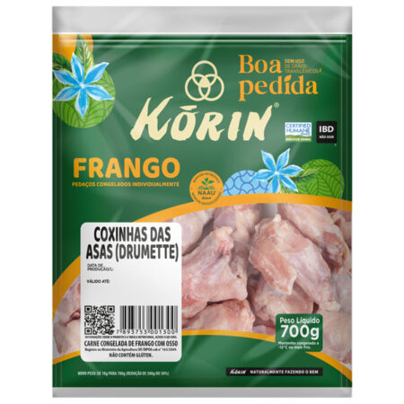 Coxinha das Asas de Frango sem Transgênicos 700g  - Korin