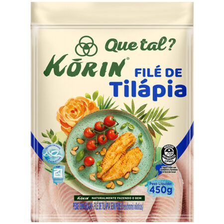 Filé de Tilápia sem Pele 450g - Korin