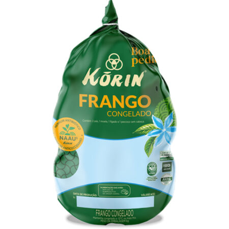 Frango Inteiro sem Transgênicos - Korin (unidade com peso 2kg - 2,5kg)