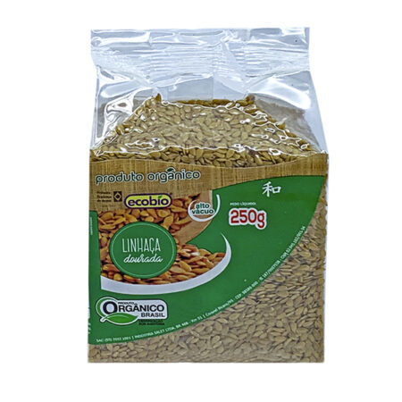 Linhaça Dourada em Grãos Orgânica 250g - Ecobio