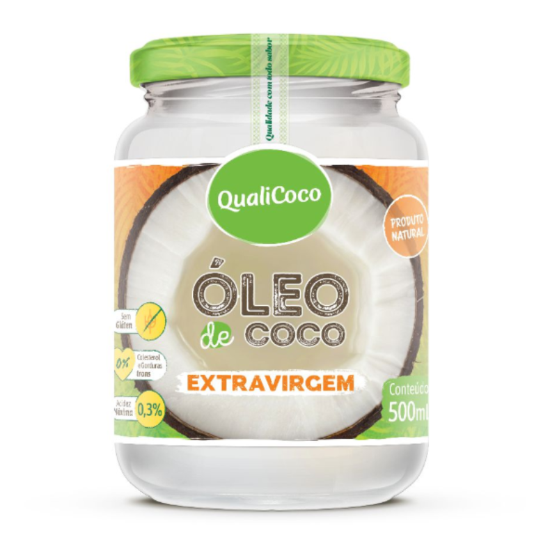 Óleo de Coco Extravirgem Óleo de Coco Extravirgem 500ml - Qualicoco