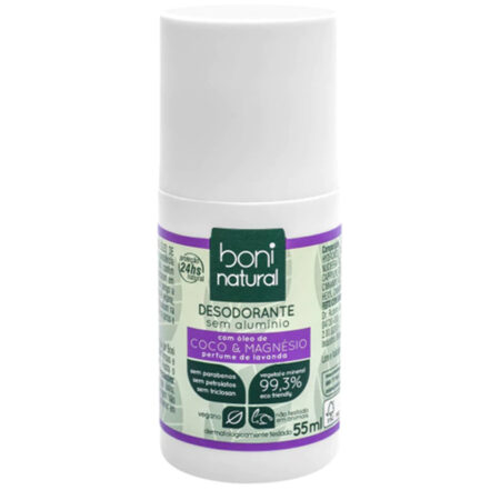 Desodorante sem Alumínio Roll On 55ml - Boni Natural