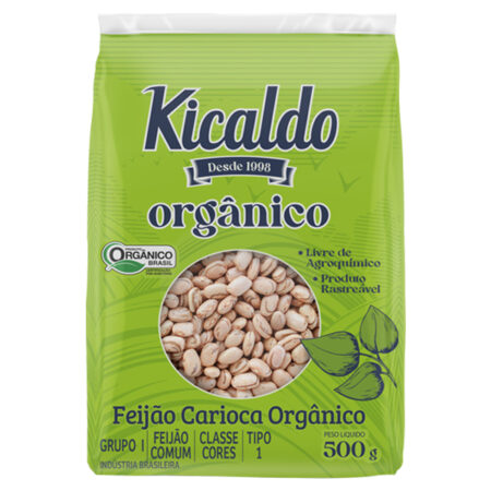 Feijão Carioca Orgânico 500g - Kicaldo