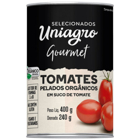 Tomate Pelado Orgânico 400g - Uniagro