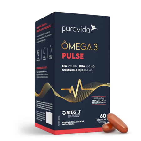 Ômega 3 Pulse 60 cápsulas - Puravida