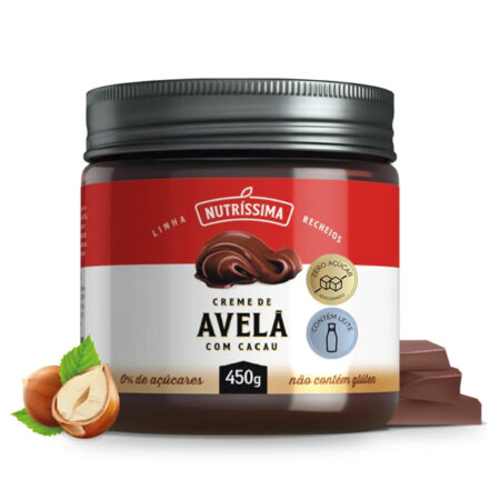 Creme de Avelã com Cacau Zero Açúcar 300g - Nutríssima