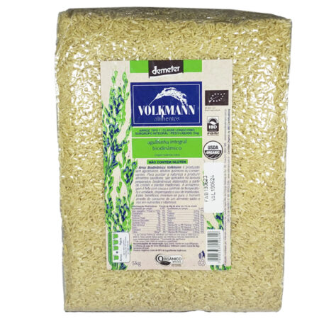 Arroz Agulhinha Integral Orgânico 5kg - Volkmann