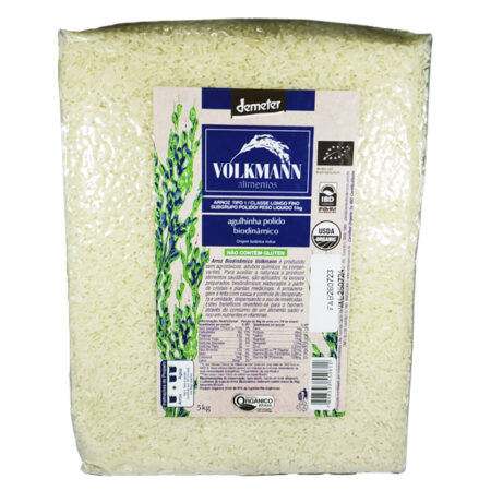 Arroz Agulhinha Polido Orgânico 5kg - Volkmann