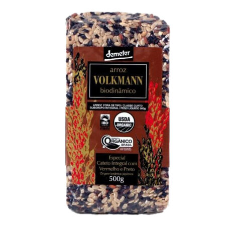 Arroz Cateto Integral com Vermelho e Preto 500g - Volkmann