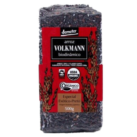 Arroz Preto Orgânico 500g - Volkmann