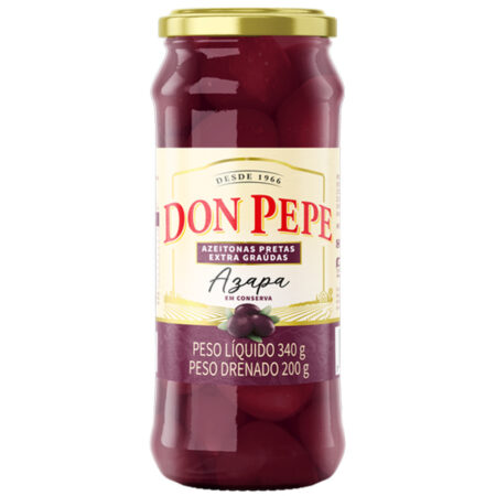 Azeitonas Preta 200g - Don Pepe