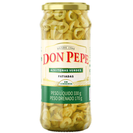 Azeitonas Verdes Fatiadas 170g - Don Pepe