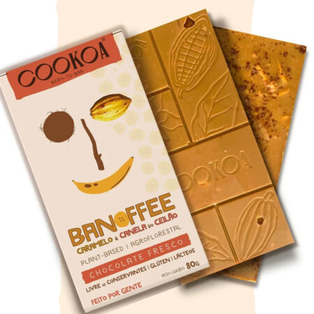 Chocolate Banoffee com Canela do Ceilão 75g - Cookoa