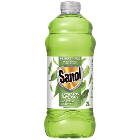Desinfetante Natural Hortelã e Sálvia 2l - Sanol
