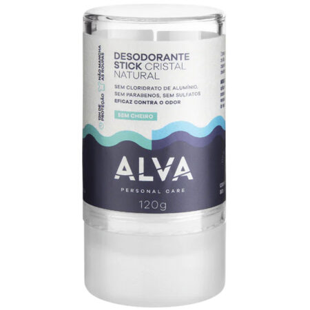Desodorante sem Alumínio de Cristal Alva 120g – Alva