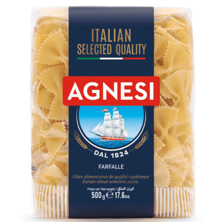 Macarrão Farfalle de Sêmola de Trigo Duro 500g - Agnesi