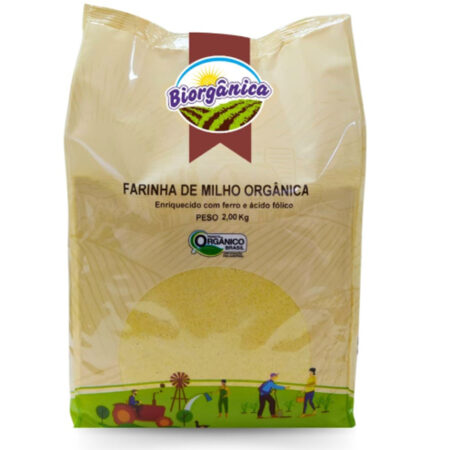 Farinha de Milho Orgânica sem Transgênicos 2kg - Biorgânica