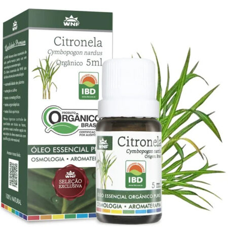 Óleo Essencial Citronela Orgânico 5ml - WNF
