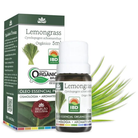 Óleo Essencial Lemongrass (Capim Limão) Orgânico 5ml - WNF