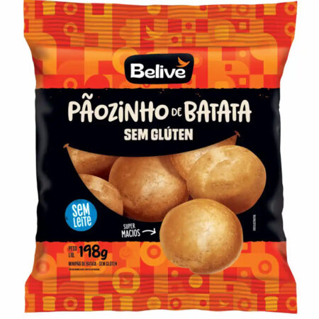 Pãozinho de Batata sem Glúten 198g - Belive