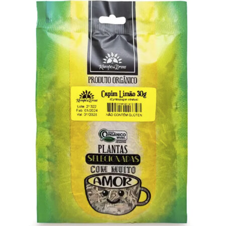 Chá de Capim Limão Orgânico 30g - Kampo de Ervas