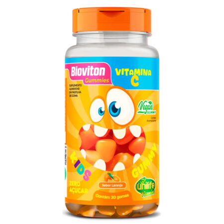 Vitamina C Gummy sabor Laranja 30 gomas - Unilife