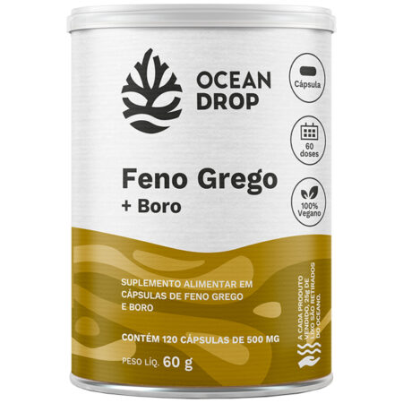 Feno Grego e Boro 120 Cápsulas - Ocean Drop
