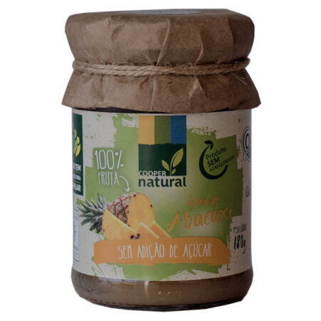 Geleia de Abacaxi sem Adição de Açúcar Orgânica 180g - Coopernatural