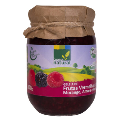 Geleia de Frutas Vermelhas Orgânica 300g - Coopernatural