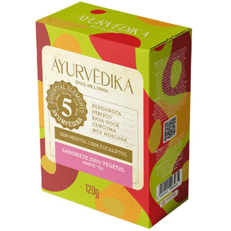 Sabonete 100% Vegetal White Tea 120g - Ayurvédika