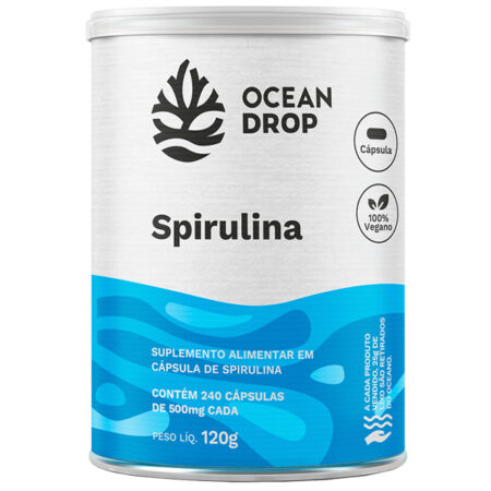 Spirulina 240 Cápsulas - Ocean Drop