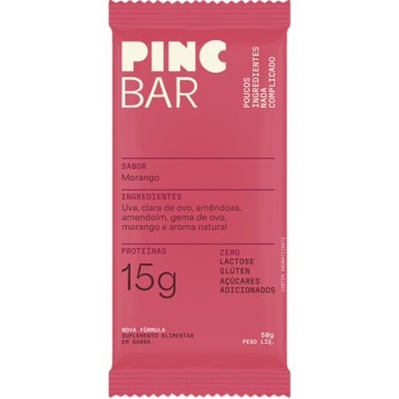 Barra de Proteína Morango Natural 50g - Pinc Bar