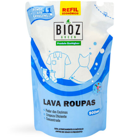 Lava Roupas Biodegradável Sachê 900ml - Bioz Green