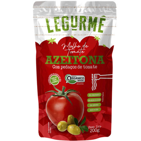 Molho de Tomate Sachê Orgânico Azeitona 200g – Legurmê