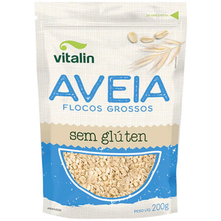 Flocos Grossos de Aveia sem glúten 200g - Vitalin