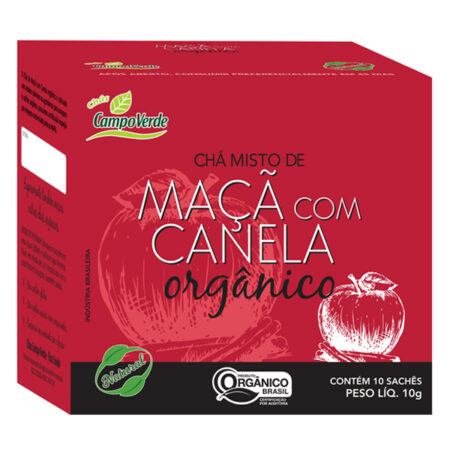 Chá de Maçã e Canela Orgânico 10g - Campo Verde