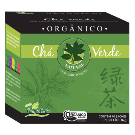 Chá Verde Orgânico 16g - Campo Verde