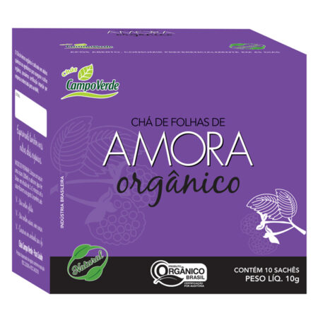 Chá de Amora Orgânico 10g - Campo Verde