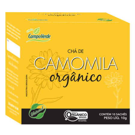 Chá de Camomila Orgânico 10g - Campo Verde