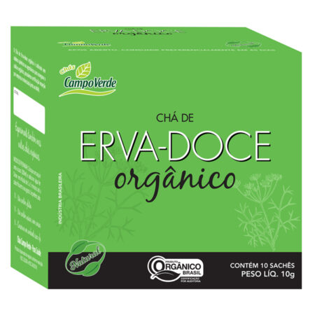 Cha de Erva Doce Orgânico 10g - Campo Verde