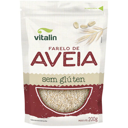 Farelo de Aveia sem glúten 200g - Vitalin