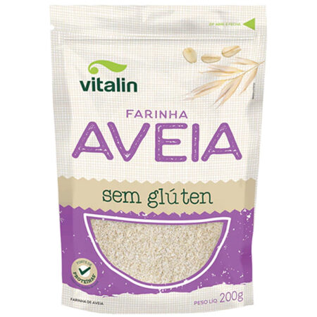 Farinha de Aveia sem glúten 200g - Vitalin