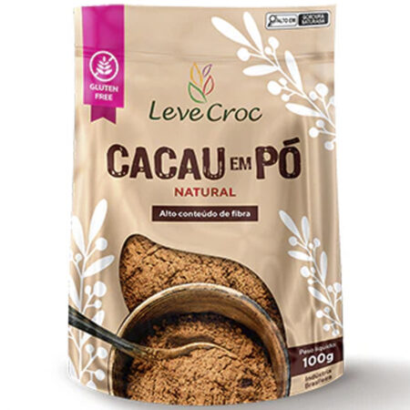 Cacau em Pó 100% 100g - Leve Croc