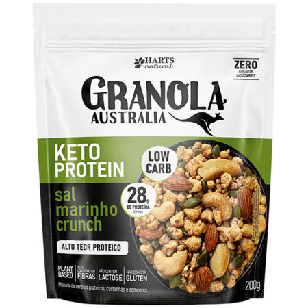 Granola Australia Keto Protein Sal Marinho Crunch 200g - Hart's Natural