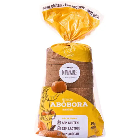Pão de Abóbora sem Glúten 420g - Di Mangiare